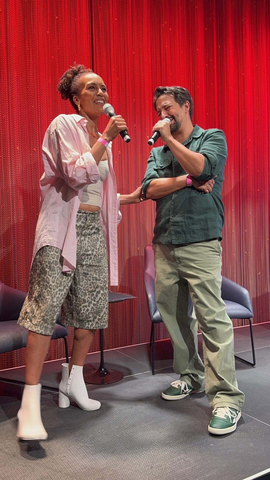 Lin-Manuel Miranda and Eisa Davis
