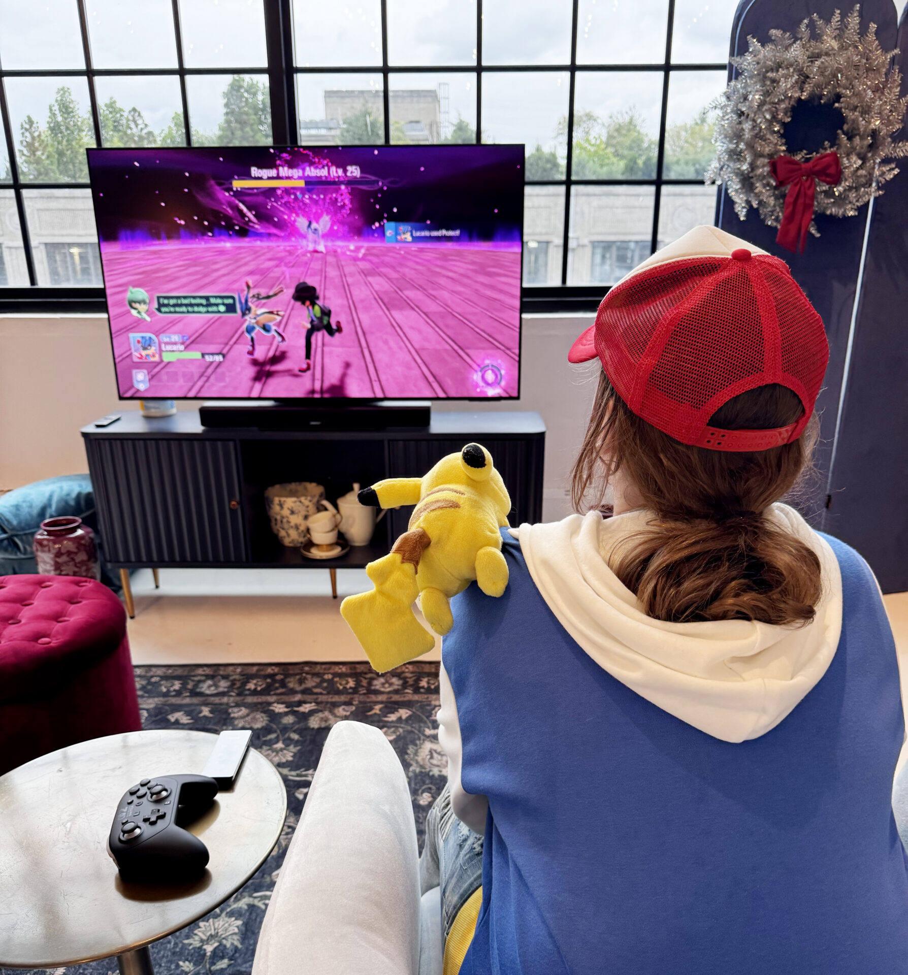 pokemon legends za kid playing pokemon legends za